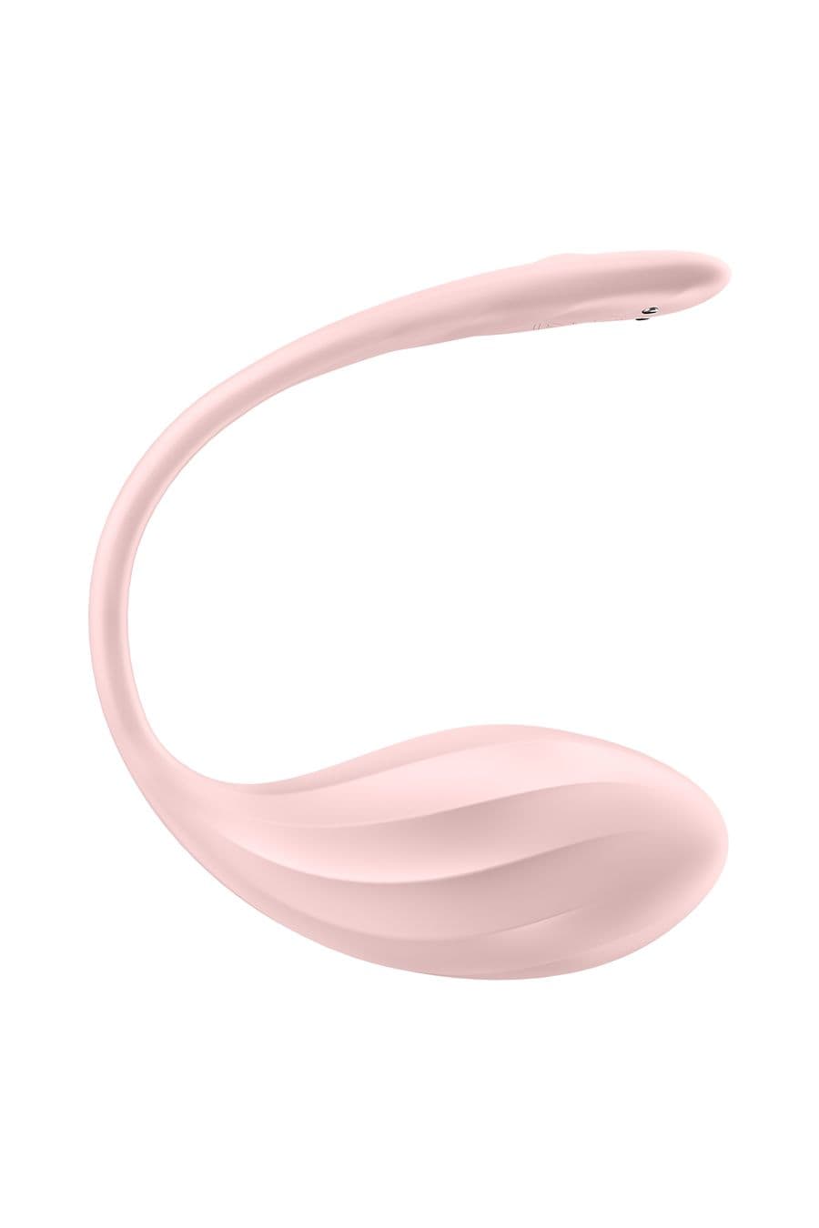 Satisfyer Ribbed Petal - виброяйцо со смарт-управлением - Розовый