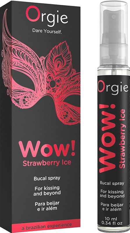 Спрей для минета/кунилингуса Orgie Wow! Bucal Spray стимулирующий, 10 мл - Клубника Спрей для минета/кунилингуса Orgie Wow! Bucal Spray стимулирующий, 10 мл - Клубника
