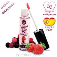 Блеск для губ с виброэффектом SECRET PLAY VIBRANT KISS STRAWBERRY GUM (Клубничная жвачка) Блеск для губ с виброэффектом SECRET PLAY VIBRANT KISS STRAWBERRY GUM (Клубничная жвачка)