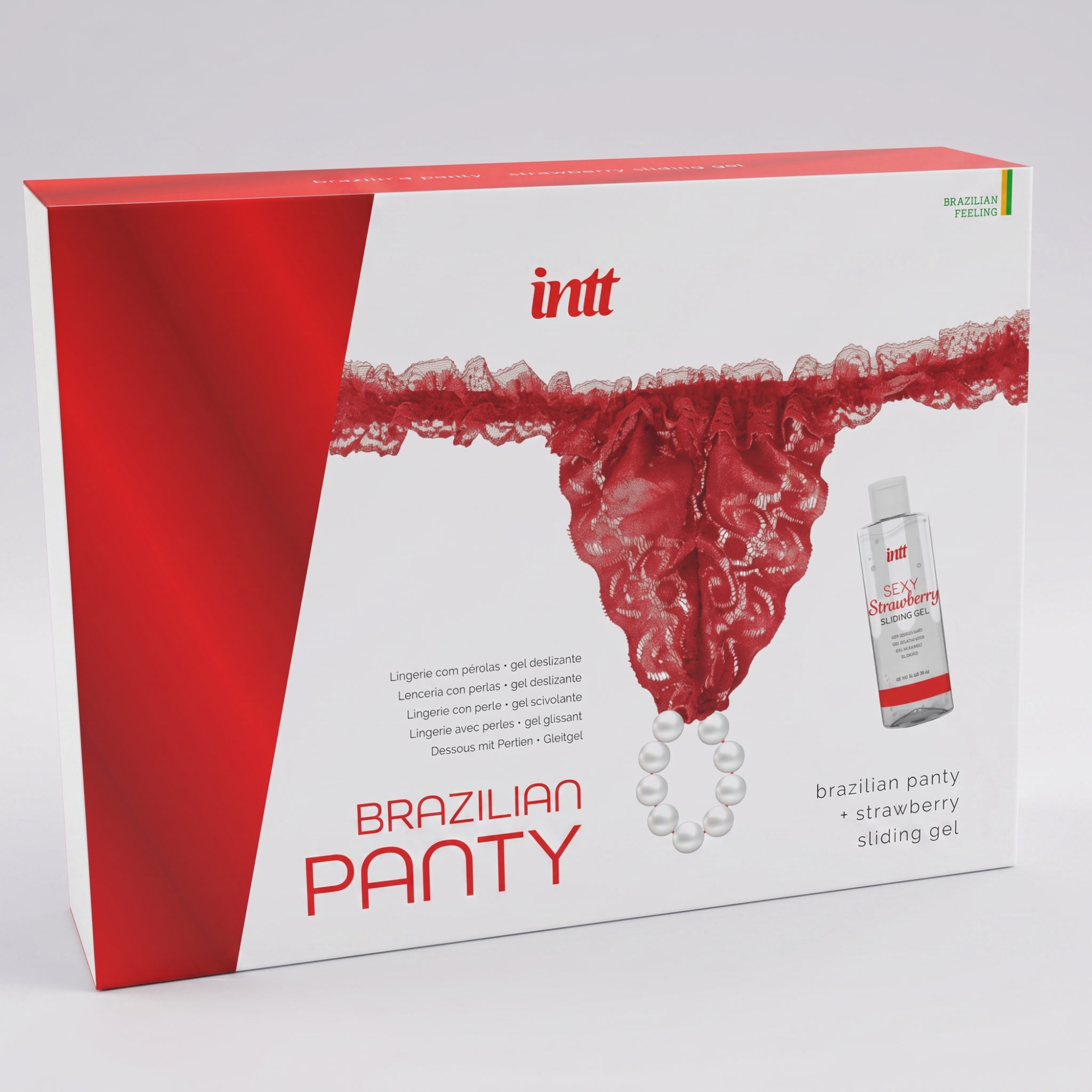 Набор Intt Brazilian Sliding Gel Strawberry - Красный