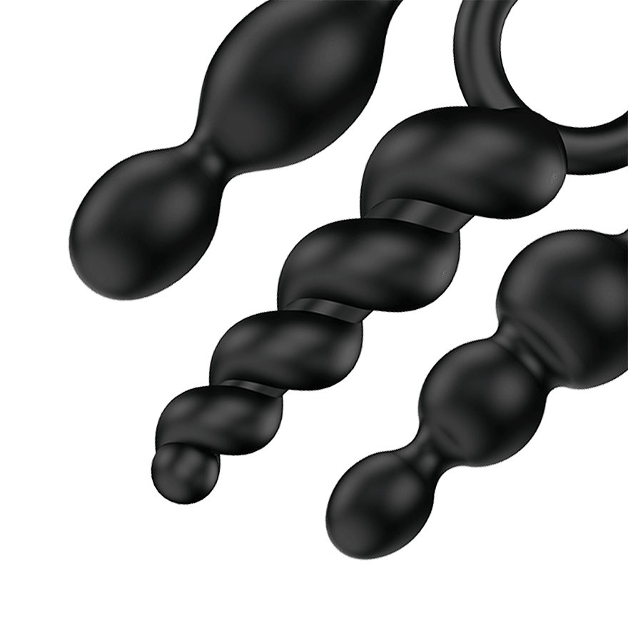 Набор анальных плагов Satisfyer - Черный Набор анальных плагов Satisfyer - Черный