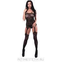Isabel Amor El - кэтсьюит с имитацией чулок