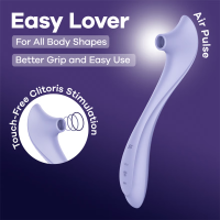 Satisfyer Easy Lover - вакуумный стимулятор с вибрацией на длинной ручке