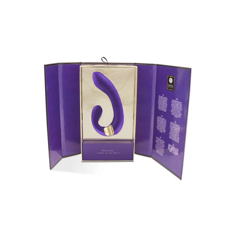 Вибратор для двойной стимуляции MIYO Shunga - Фиолетовый