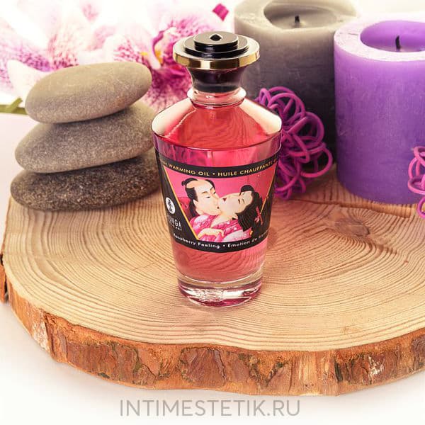 Массажное масло Shunga Aphrodisiac Warming Oil - Малина Массажное масло Shunga Aphrodisiac Warming Oil - Малина