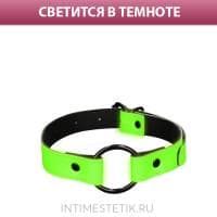 Кляп OUCH! Glow in the Dark O-ring Gag люминисцентный с металлическим кольцом Кляп OUCH! Glow in the Dark O-ring Gag люминисцентный с металлическим кольцом