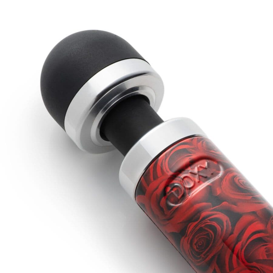 Doxy Die Cast 3 - компактный массажер-ванд - Красная роза Doxy Die Cast 3 - компактный массажер-ванд - Красная роза