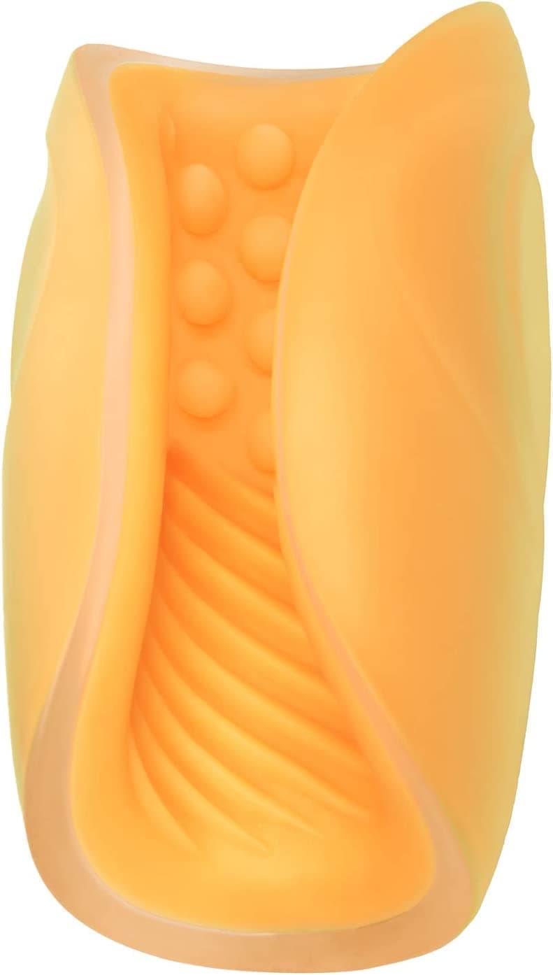 Рельефный массажер-мастурбатор THE GRIPPER - Желтый