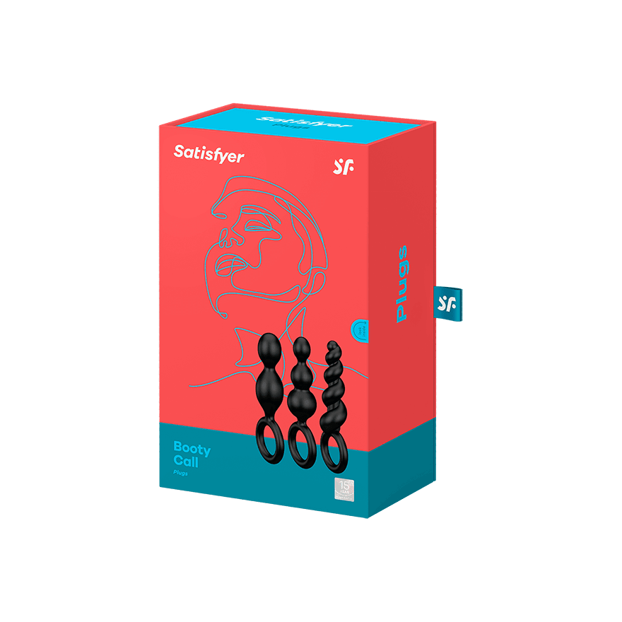 Набор анальных плагов Satisfyer - Черный Набор анальных плагов Satisfyer - Черный
