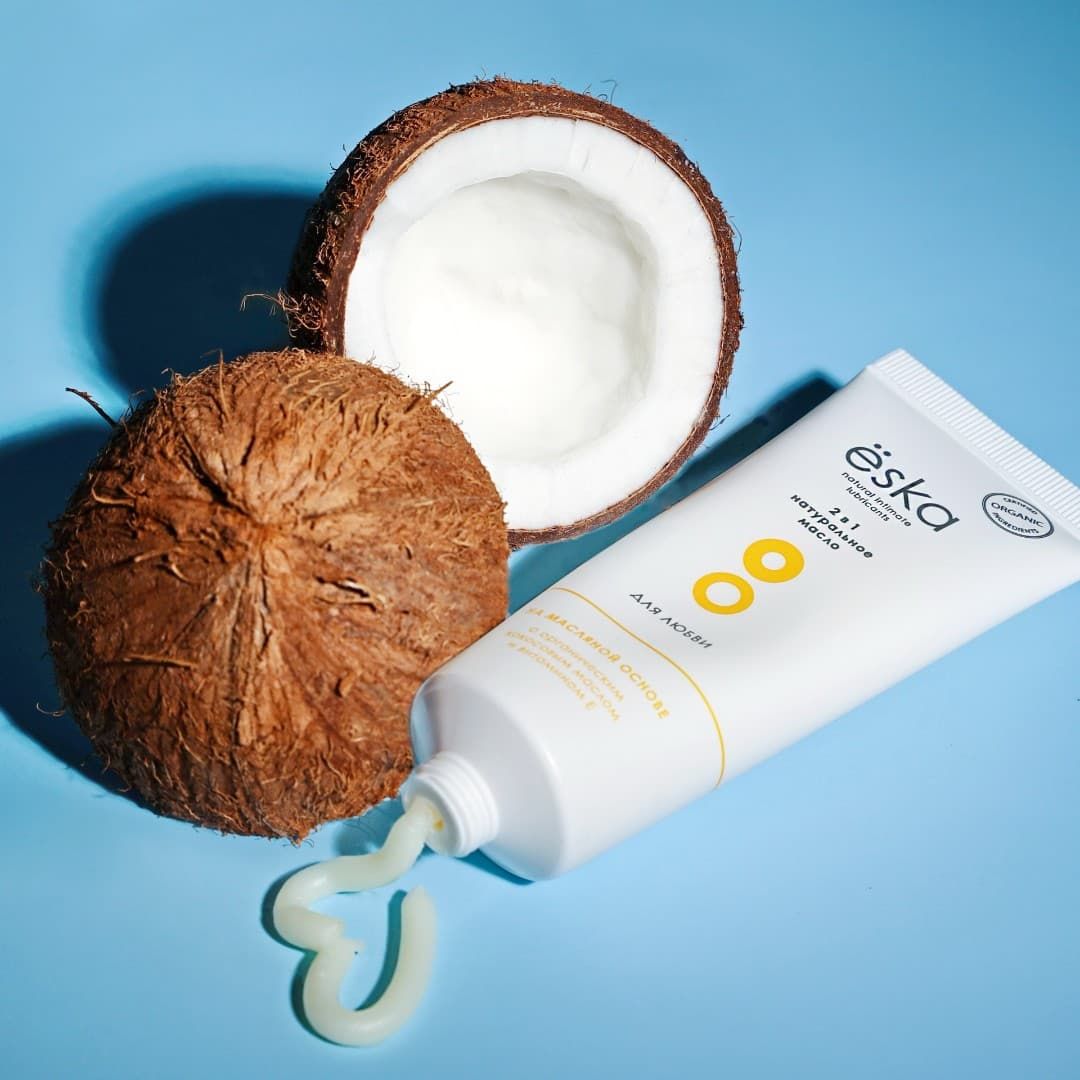 Смазка 2в1 (лубрикант + массажное масло) Ёska на масляной основе - 75 мл