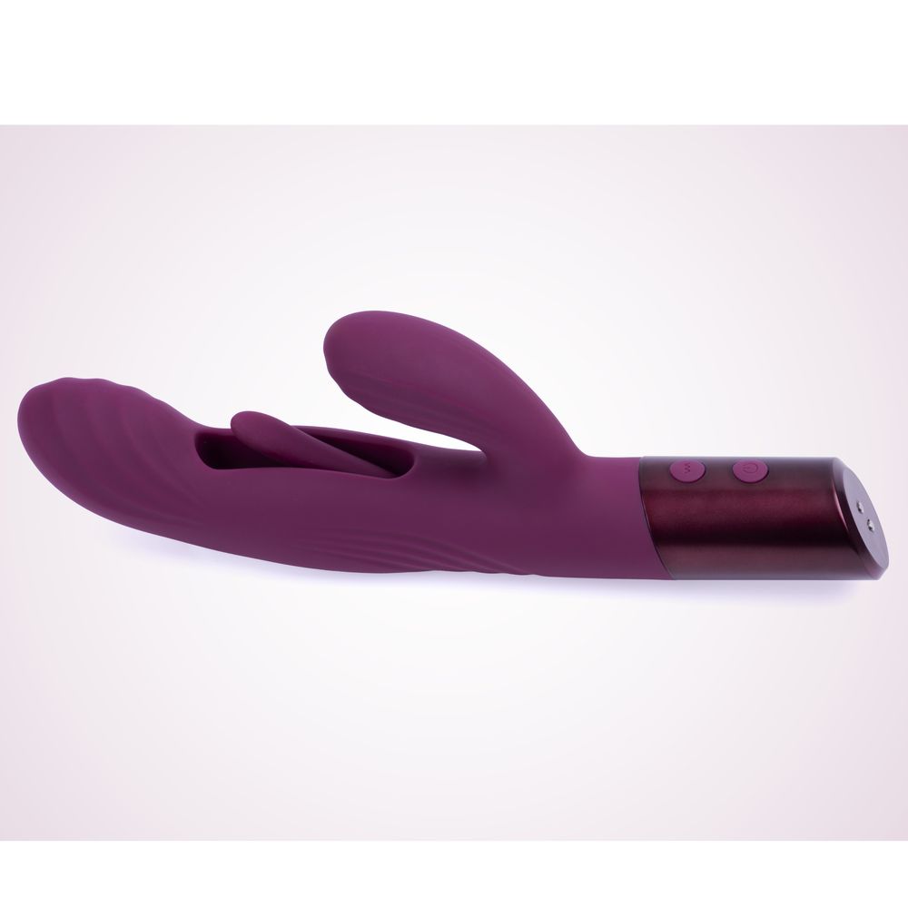Selove Fluttery - женский вибратор-кролик с постукивающим язычком - Фиолетовый