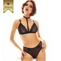 Эротический комплект Euphoria с доступом и портупеей через шею Эротический комплект Euphoria с доступом и портупеей через шею