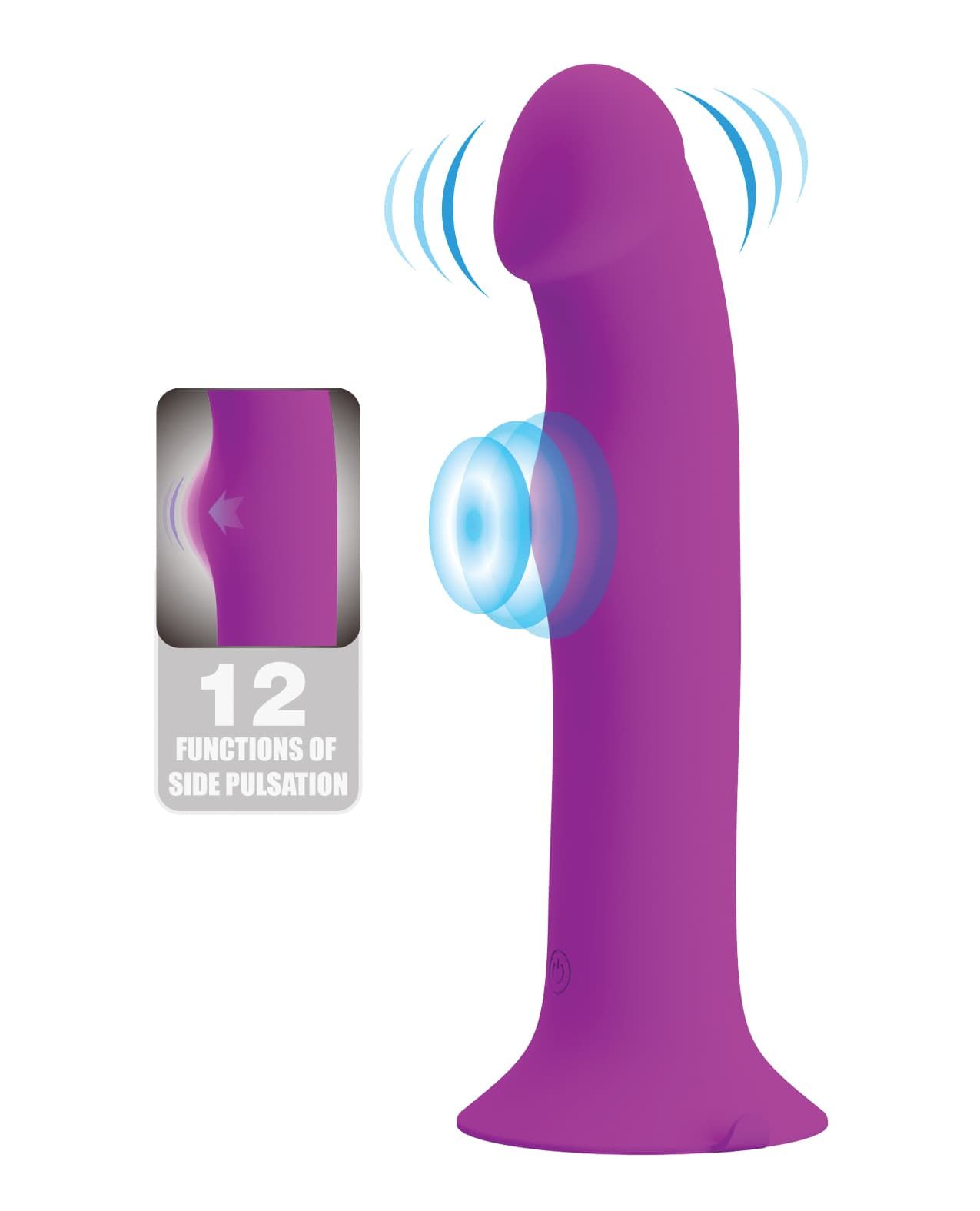 PRETTY LOVE MURRAY - дилдо с пульсацией и вибрацией - Фиолетовый