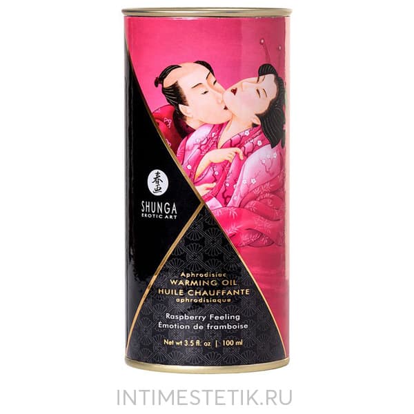 Массажное масло Shunga Aphrodisiac Warming Oil - Малина Массажное масло Shunga Aphrodisiac Warming Oil - Малина
