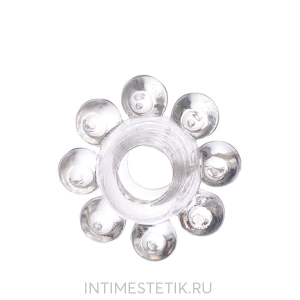 Эластичное эрекционное кольцо TOYFA Basic с шариками Эластичное эрекционное кольцо TOYFA Basic с шариками