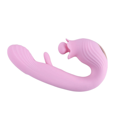 Selove BellFlower - стимулятор 2 в 1 (массаж клитора и точки G) - Розовый