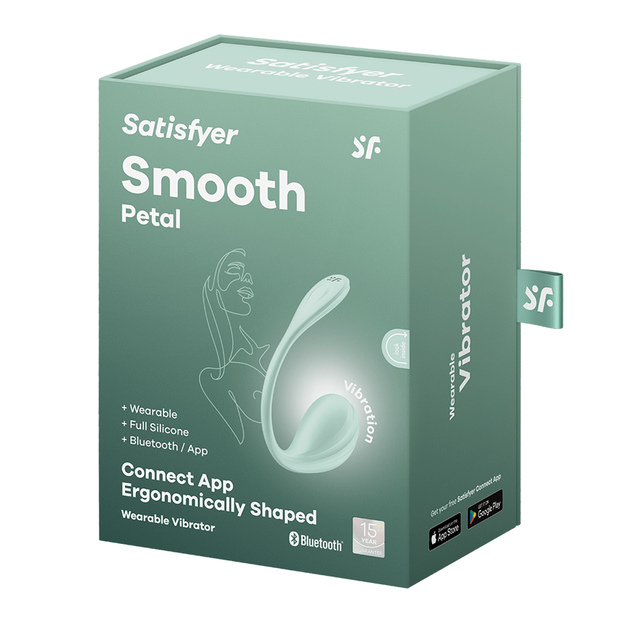 Satisfyer Smooth Petal - виброяйцо со смарт-управлением - Фисташка