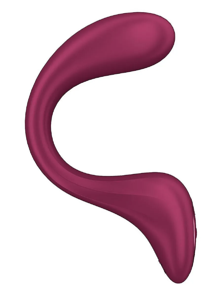 Satisfyer G for Goddess 2 - гибкий вибратор для двойной стимуляции - Винный