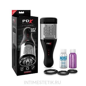 Вибромастурбатор-ротатор с голосовым сопровождением PDX Elite Talk Dirty Rotobator