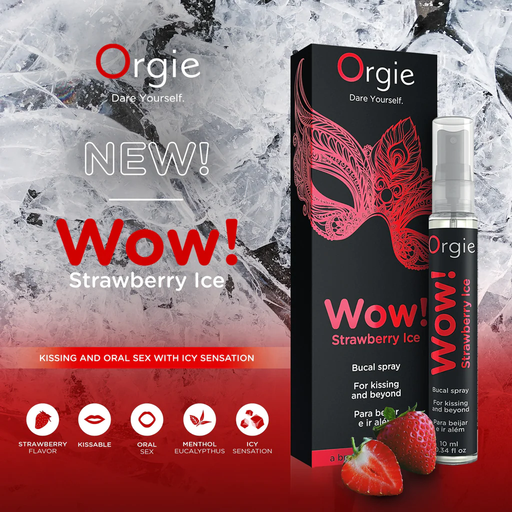 Спрей для минета/кунилингуса Orgie Wow! Bucal Spray стимулирующий, 10 мл - Клубника Спрей для минета/кунилингуса Orgie Wow! Bucal Spray стимулирующий, 10 мл - Клубника