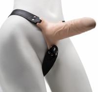 Страпон полый, фаллопротез поясной, фаллоимитатор поясной каркасный пустотелый с бандажем D 36/48 мм, L 180/160 мм, артикул 7401/3