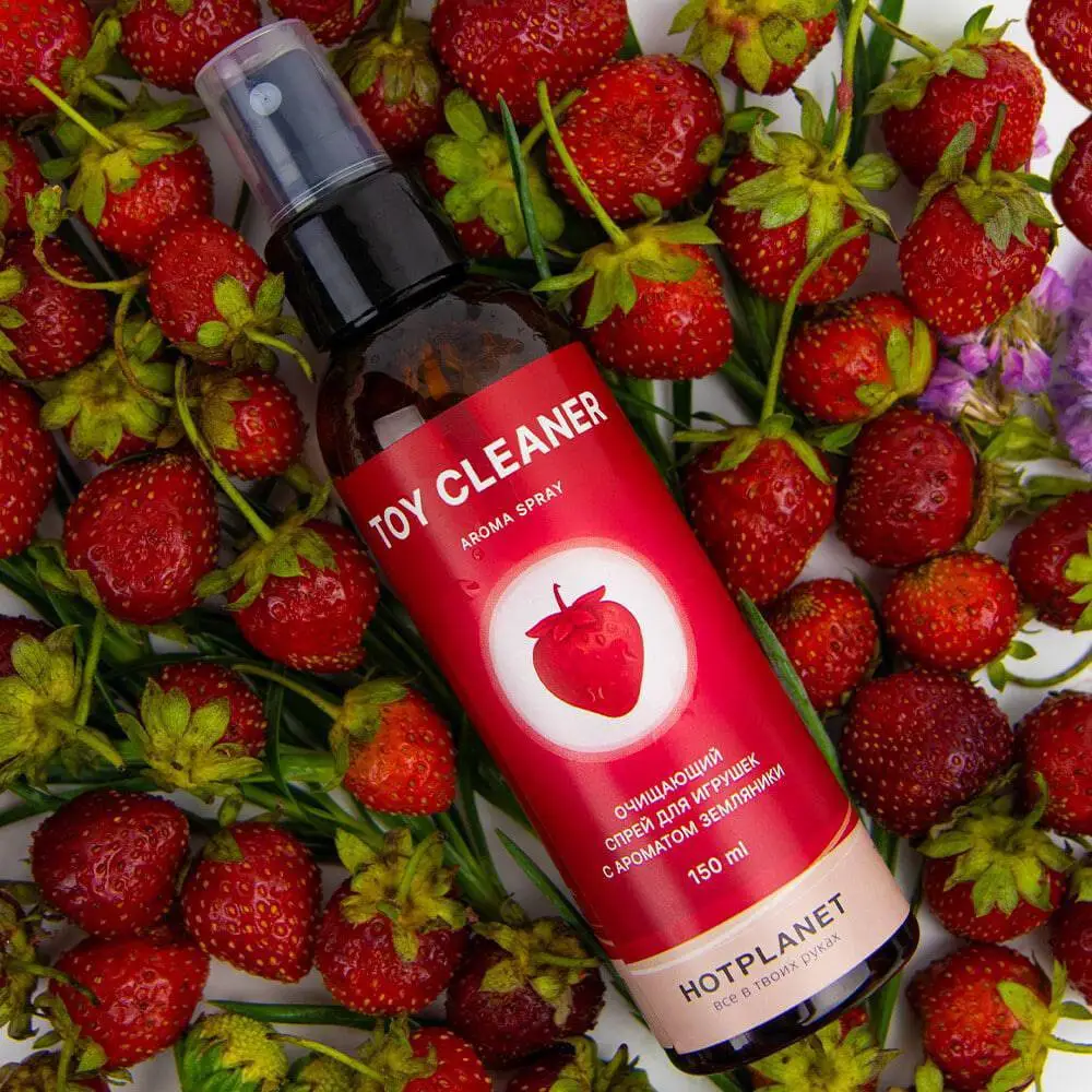 Очищающий cпрей Hot Planet Toy Cleaner Spray Aroma - Земляника
