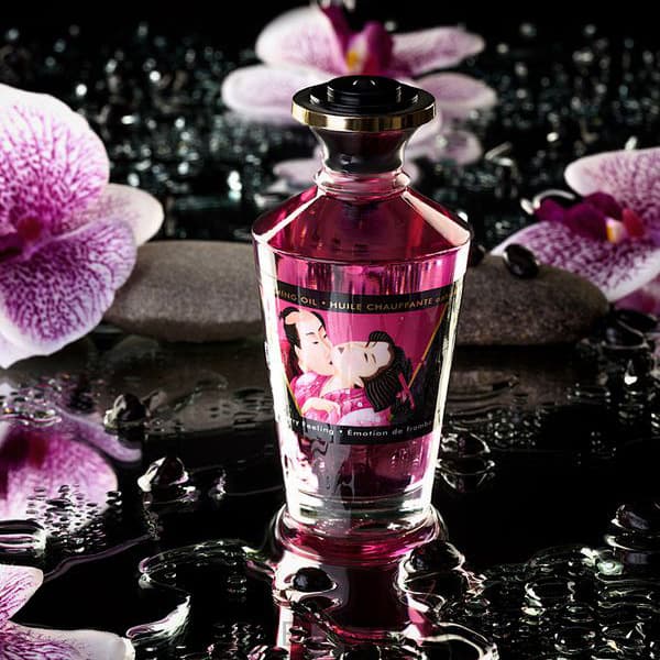 Массажное масло Shunga Aphrodisiac Warming Oil - Малина Массажное масло Shunga Aphrodisiac Warming Oil - Малина