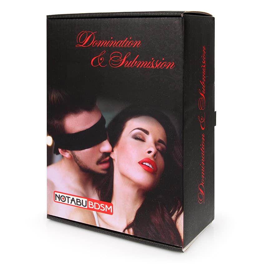 Маска NOTABU для BDSM-игр - Черный/Красный Маска NOTABU для BDSM-игр - Черный/Красный