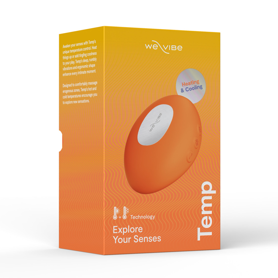 We-Vibe Temp - вибратор для температурных игр - Оранжевый