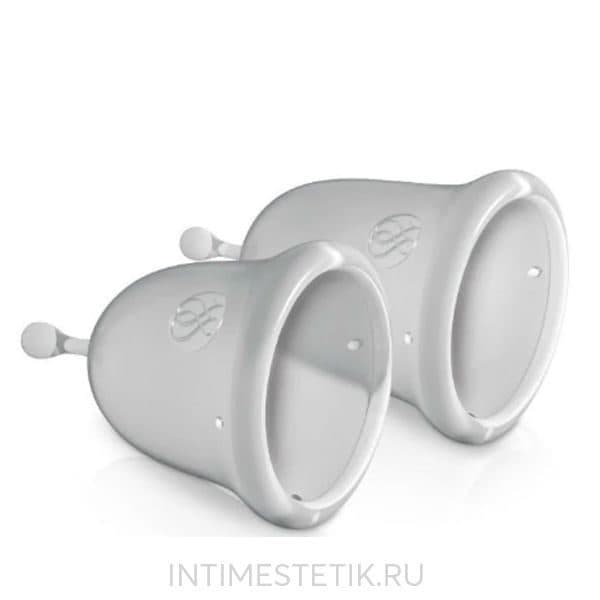 Набор менструальных чаш JIMMYJANE (2 размера) - Белый Набор менструальных чаш JIMMYJANE (2 размера) - Белый