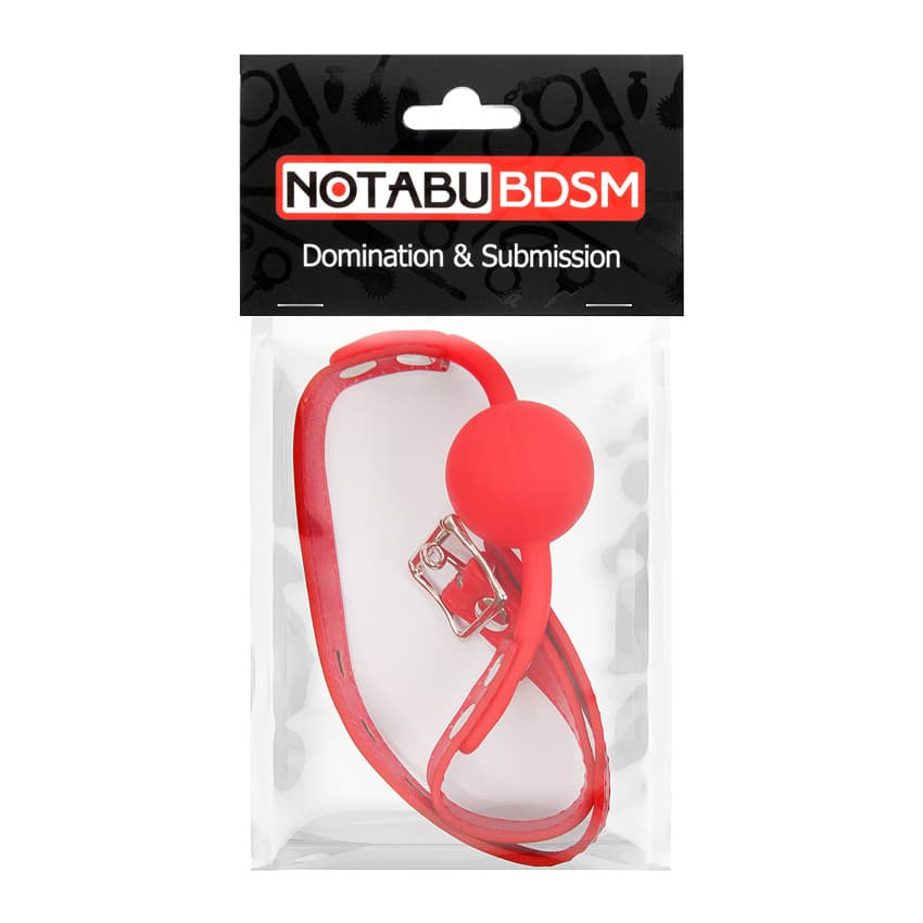 Кляп силиконовый NoTabu BDSM (цвет на выбор) - Красный Кляп силиконовый NoTabu BDSM (цвет на выбор) - Красный