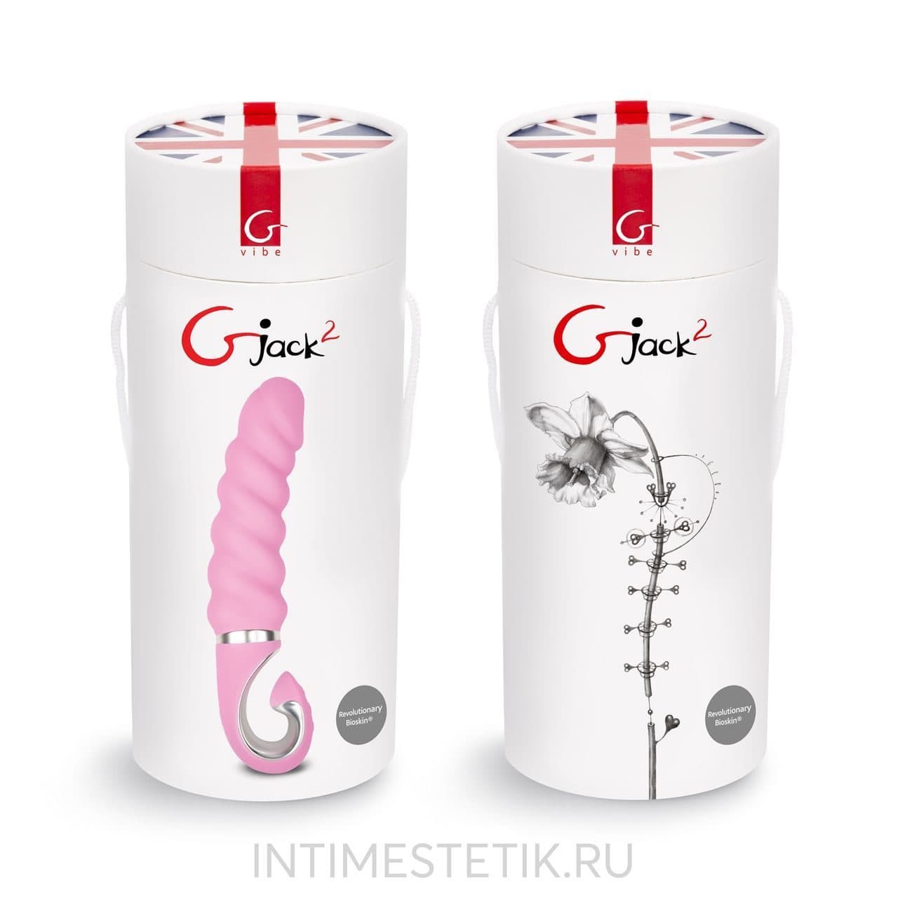 Вибратор Gjack 2 витой анатомической формы - Розовый Вибратор Gjack 2 витой анатомической формы - Розовый