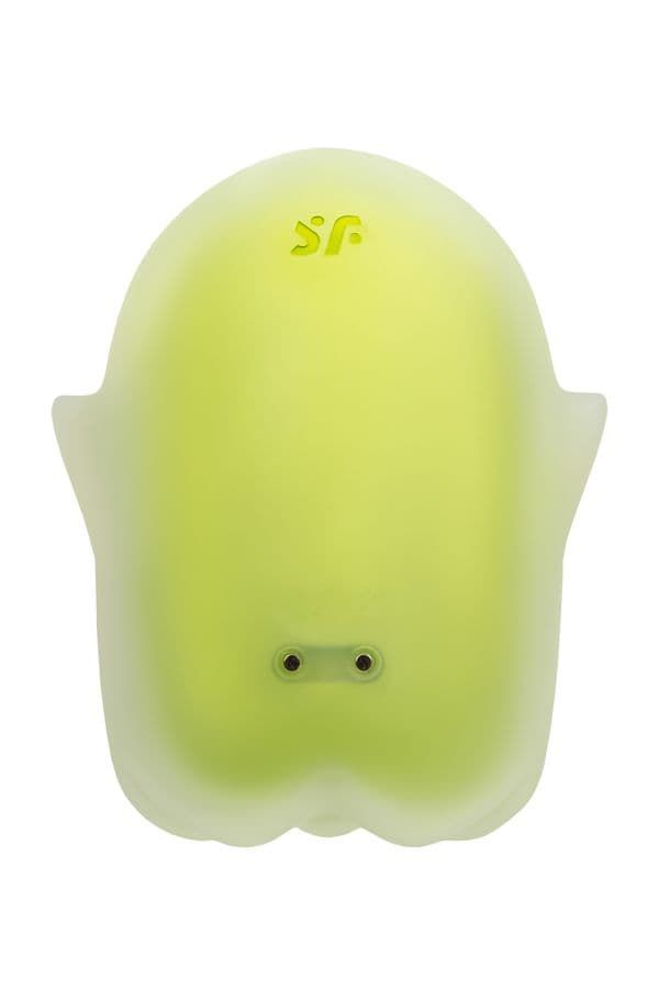Satisfyer Glowing Ghost - вакуумный стимулятор с вибрацией - Желтенький