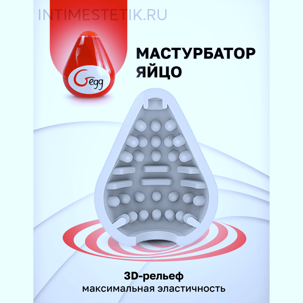 Gvibe Gegg Red яйцо-мастурбатор