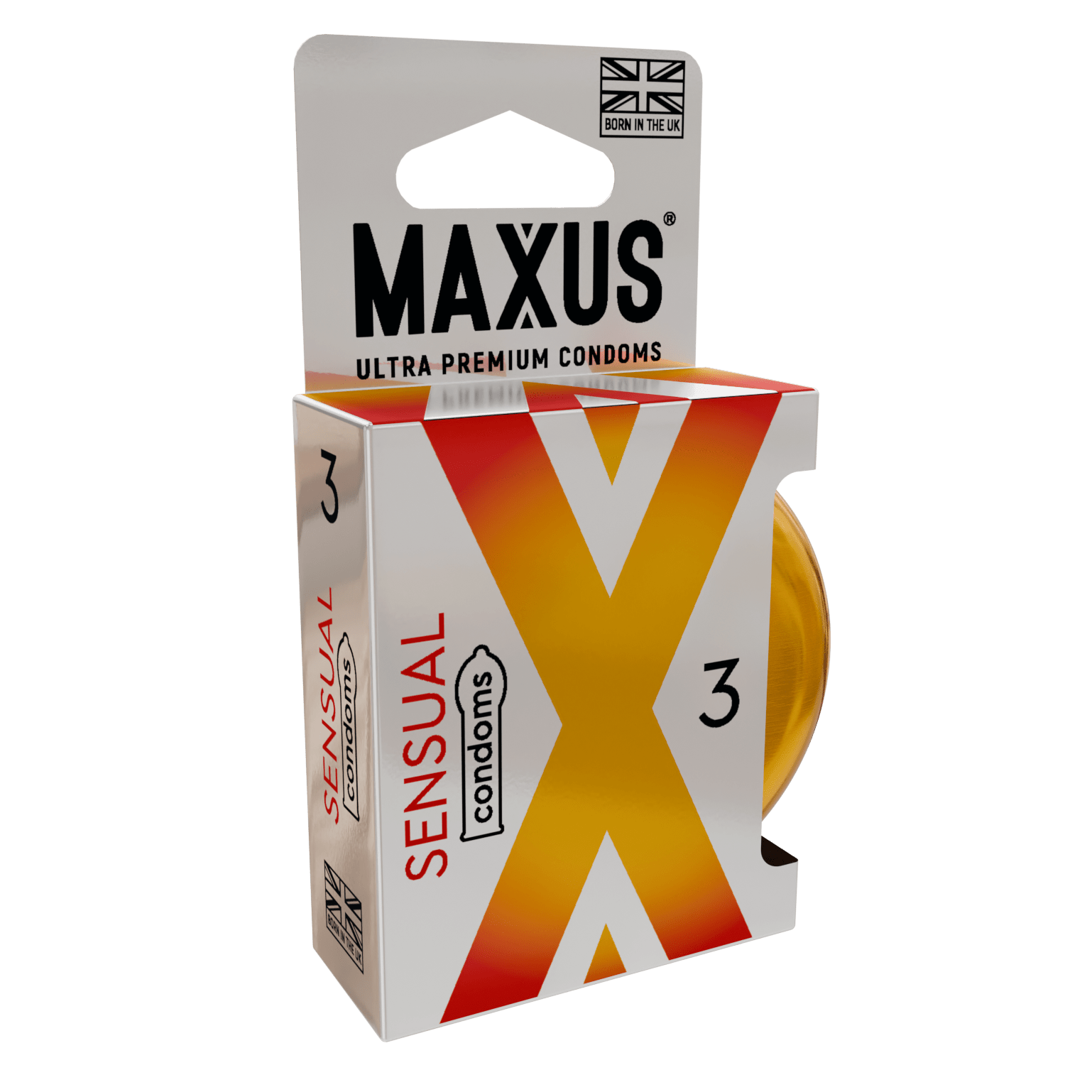 Презервативы анатомические MAXUS Sensual + железный кейс - 3 шт. Презервативы анатомические MAXUS Sensual + железный кейс - 3 шт.