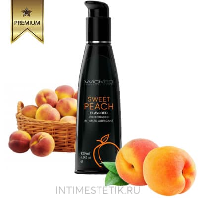 Вкусовая смазка Wicked SWEET PEACH - 120 мл