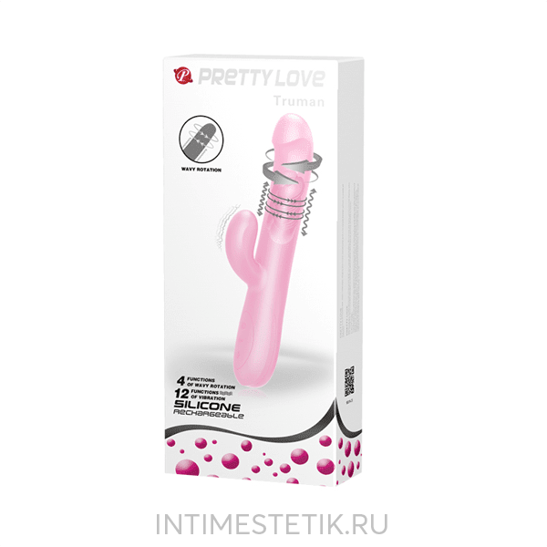 Вибратор с пульсацией и вращением Truman PrettyLove - Нежно-Розовый Вибратор с пульсацией и вращением Truman PrettyLove - Нежно-Розовый