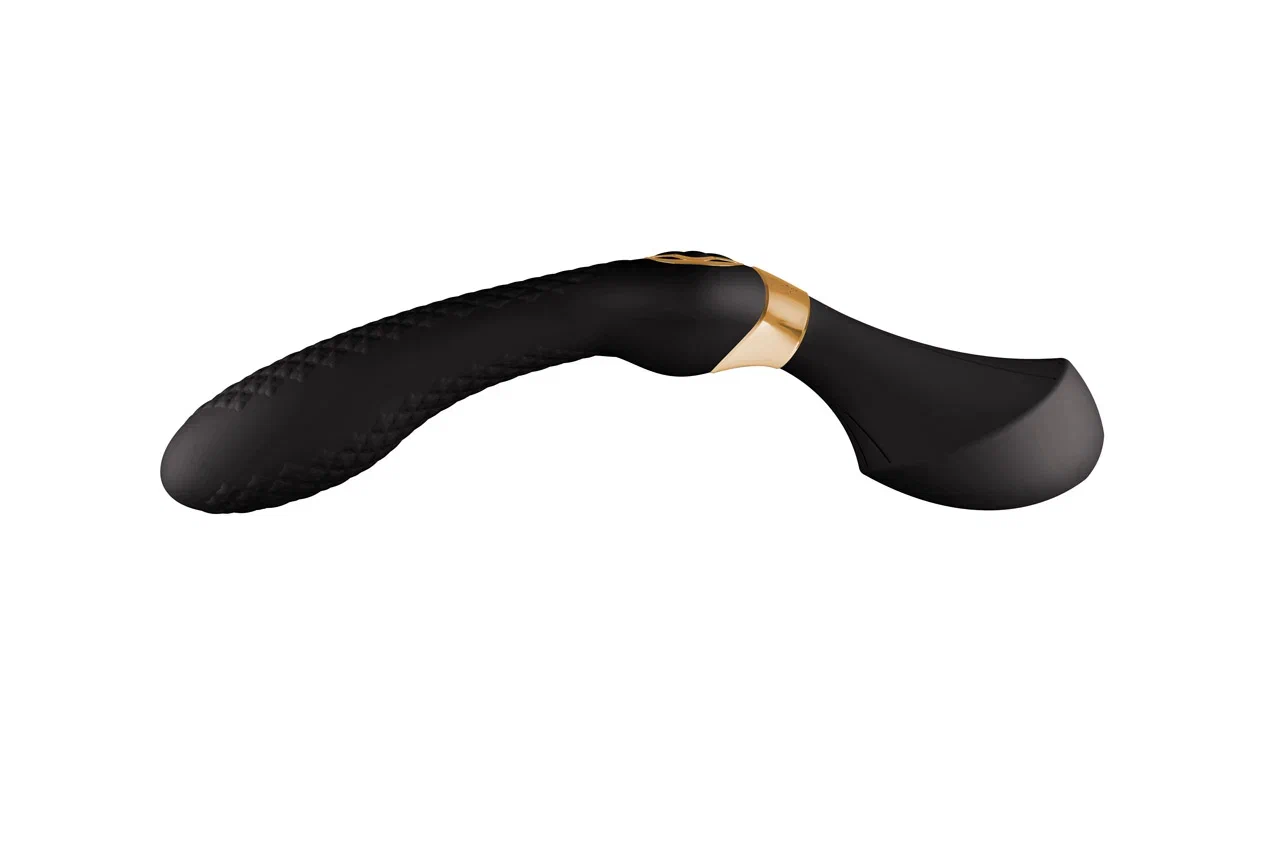 Гибкий массажер-ванд ZOA Shunga с мощным вибратором - Черный