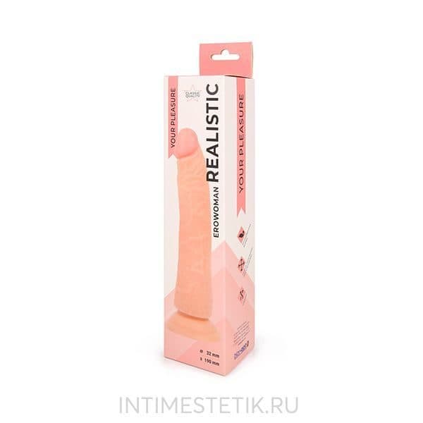 Фаллоимитатор Realistic Erowoman (L 19 см D 3,2 см) - телесный