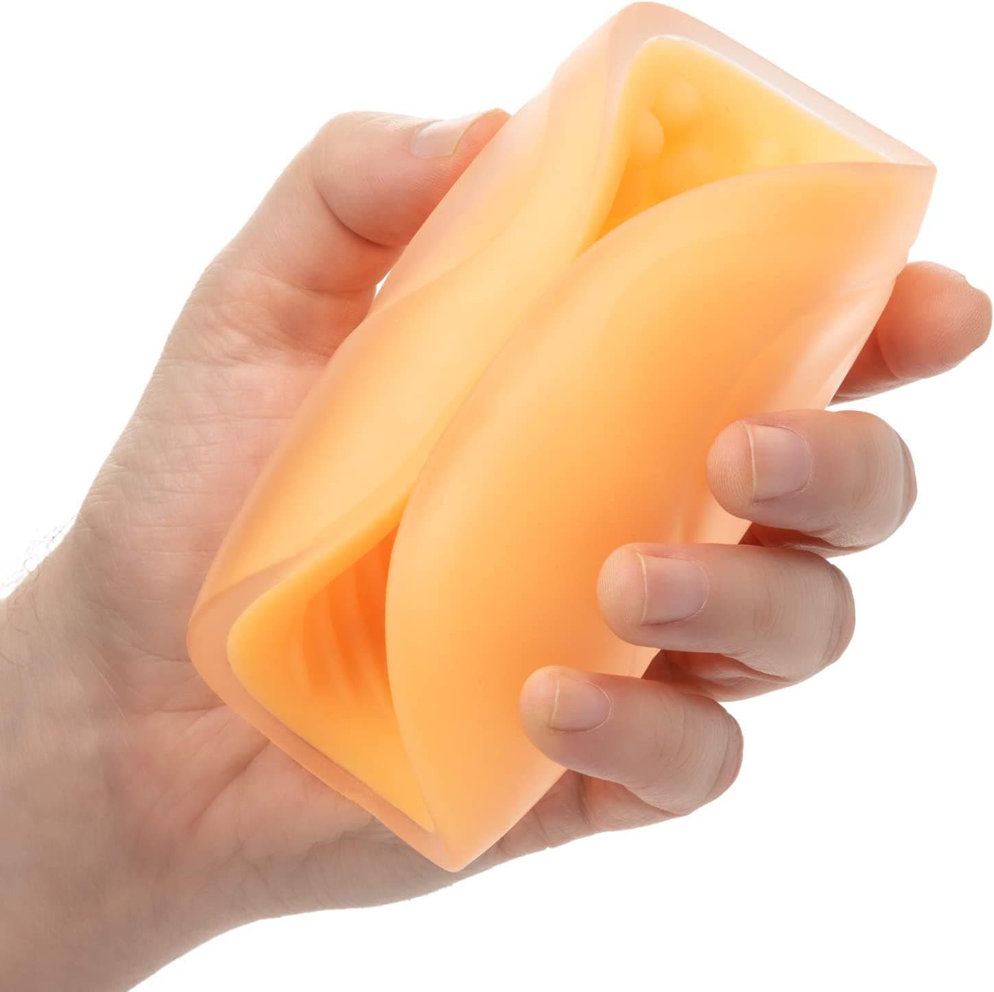 Рельефный массажер-мастурбатор THE GRIPPER - Желтый