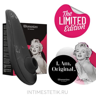Womanizer Classic 2 х Marilyn Monroe - лимитированная серия - Черный мрамор Womanizer Classic 2 х Marilyn Monroe - лимитированная серия - Черный мрамор