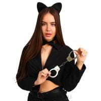 Карнавальный набор «Киса» (ободок с ушками, наручники, галстук-бабочка) Карнавальный набор «Киса» (ободок с ушками, наручники, галстук-бабочка)