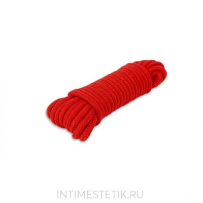 Эластичная веревка Пикантные штучки BDSM, 10 м - красный Эластичная веревка Пикантные штучки BDSM, 10 м - красный