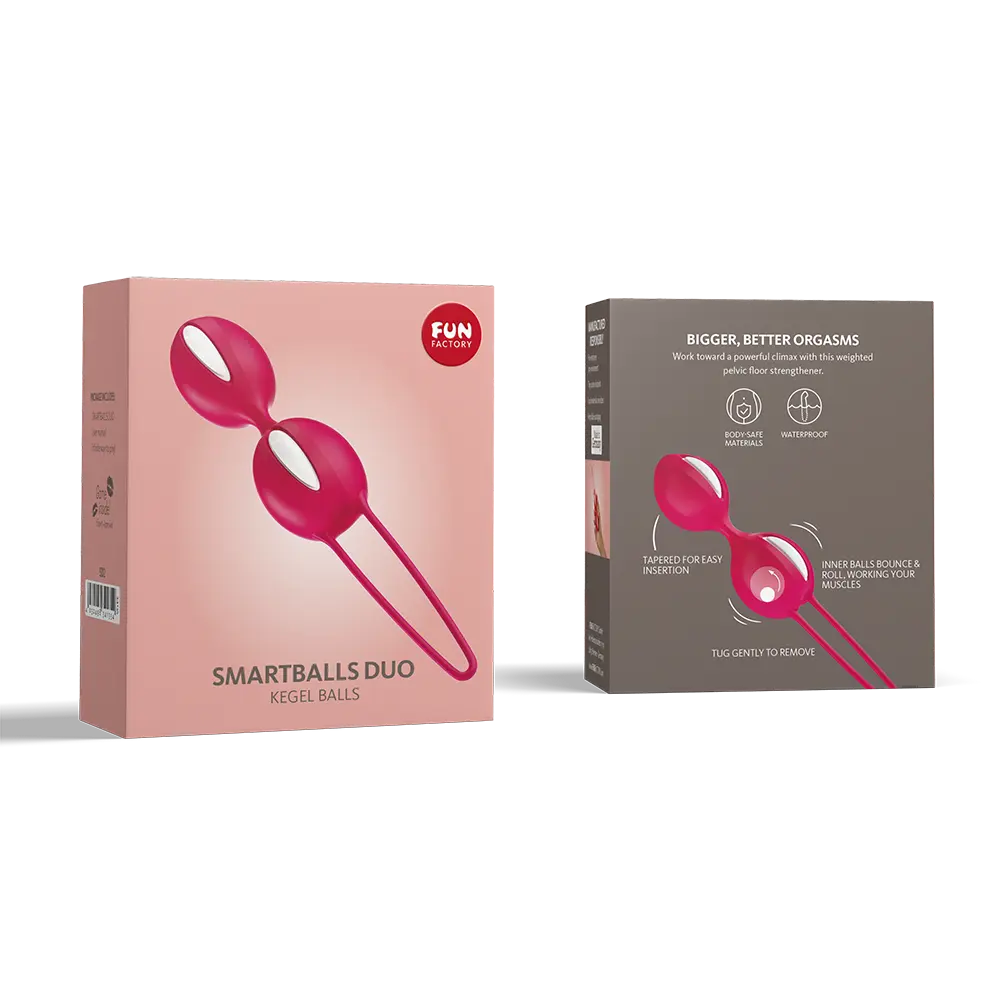 SMARTBALLS DUO - вагинальные шарики со смещенным центром от Fun Factory - Розовый SMARTBALLS DUO - вагинальные шарики со смещенным центром от Fun Factory - Розовый