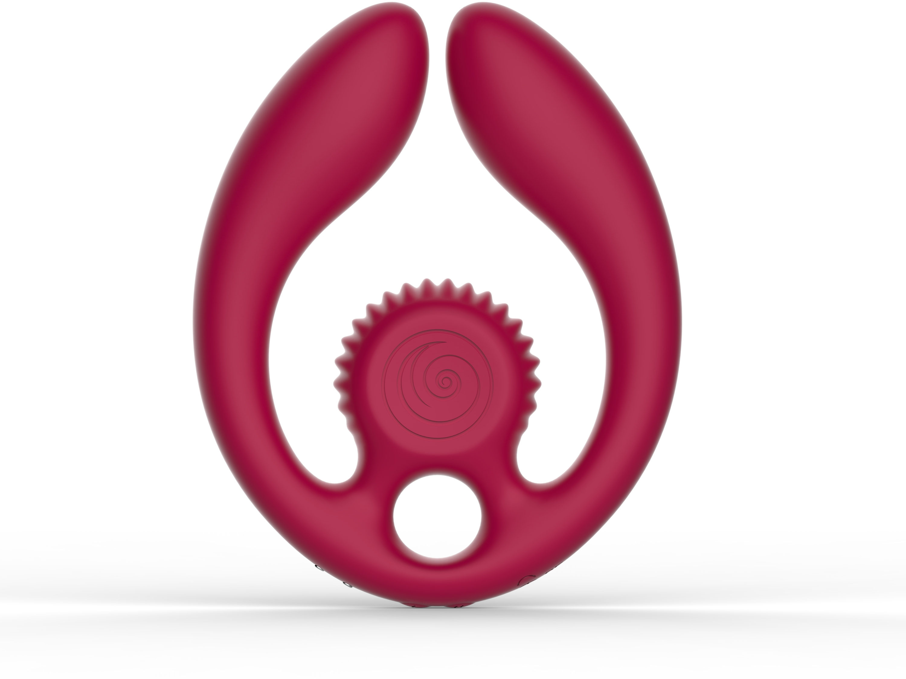 SVibe Snail GIZI Duo - парный вибромассажер с тремя моторами - Винный