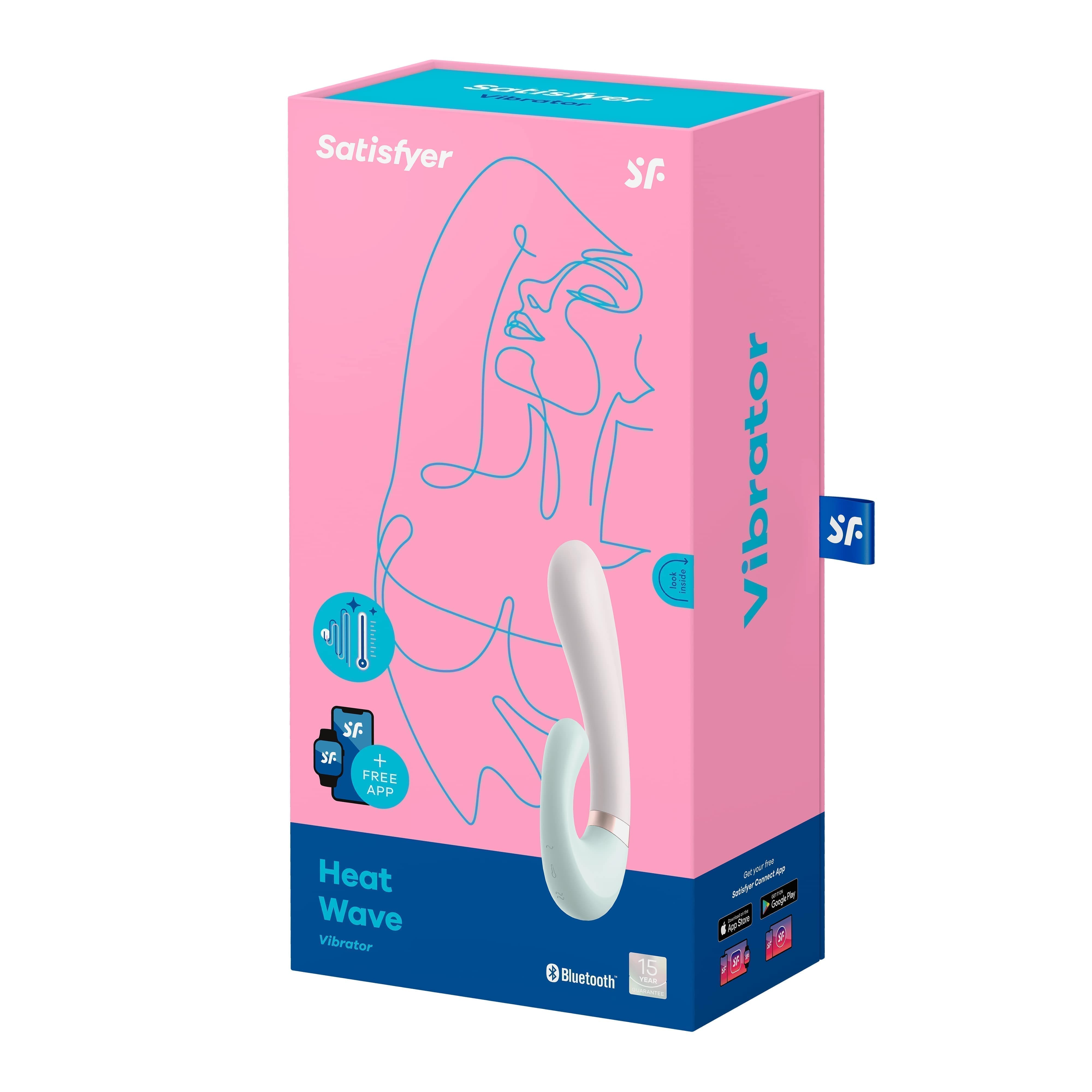 Вибратор-кролик Heat Wave Satisfyer - Мятный/Розовый Вибратор-кролик Heat Wave Satisfyer - Мятный/Розовый