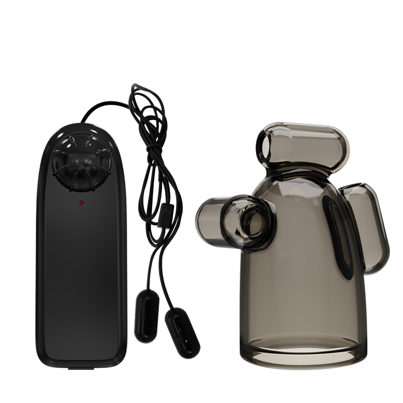 Тренажер мужской выносливости Pretty Love Crystal Cap с вибрацией - 1