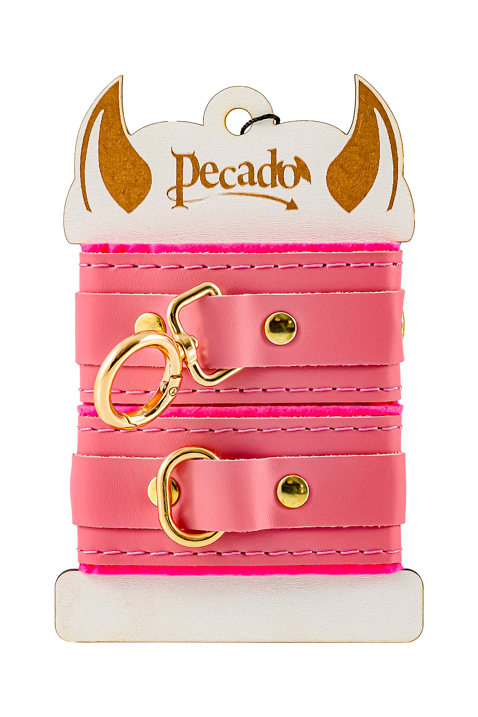 Оковы Pecado BDSM «МИНИ» (натуральная кожа) - Розовый Оковы Pecado BDSM «МИНИ» (натуральная кожа) - Розовый