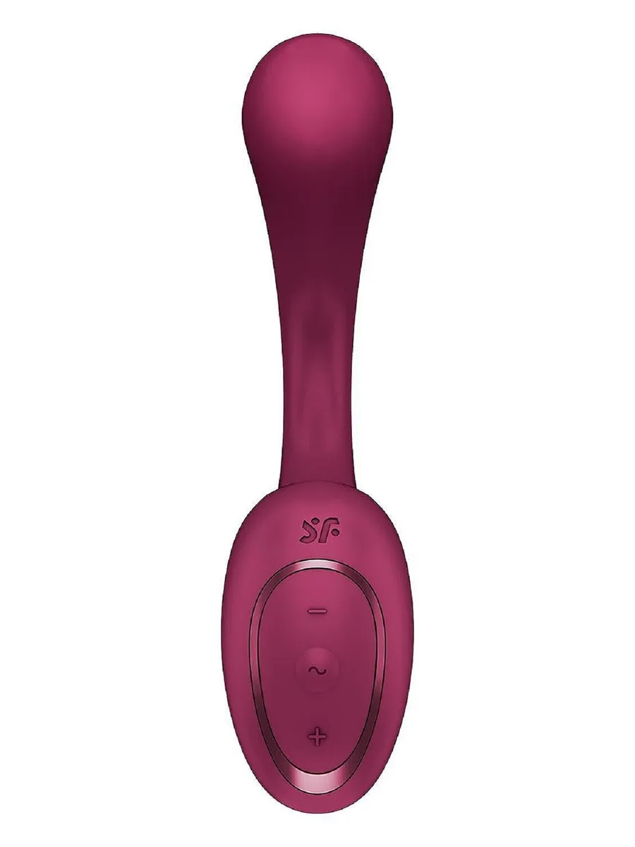 Satisfyer G for Goddess 2 - гибкий вибратор для двойной стимуляции - Винный