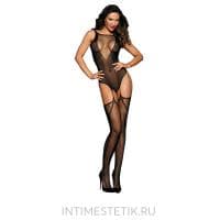 Кэтсьюит (комбинезон-сеточка) Sunspice с имитацией чулок